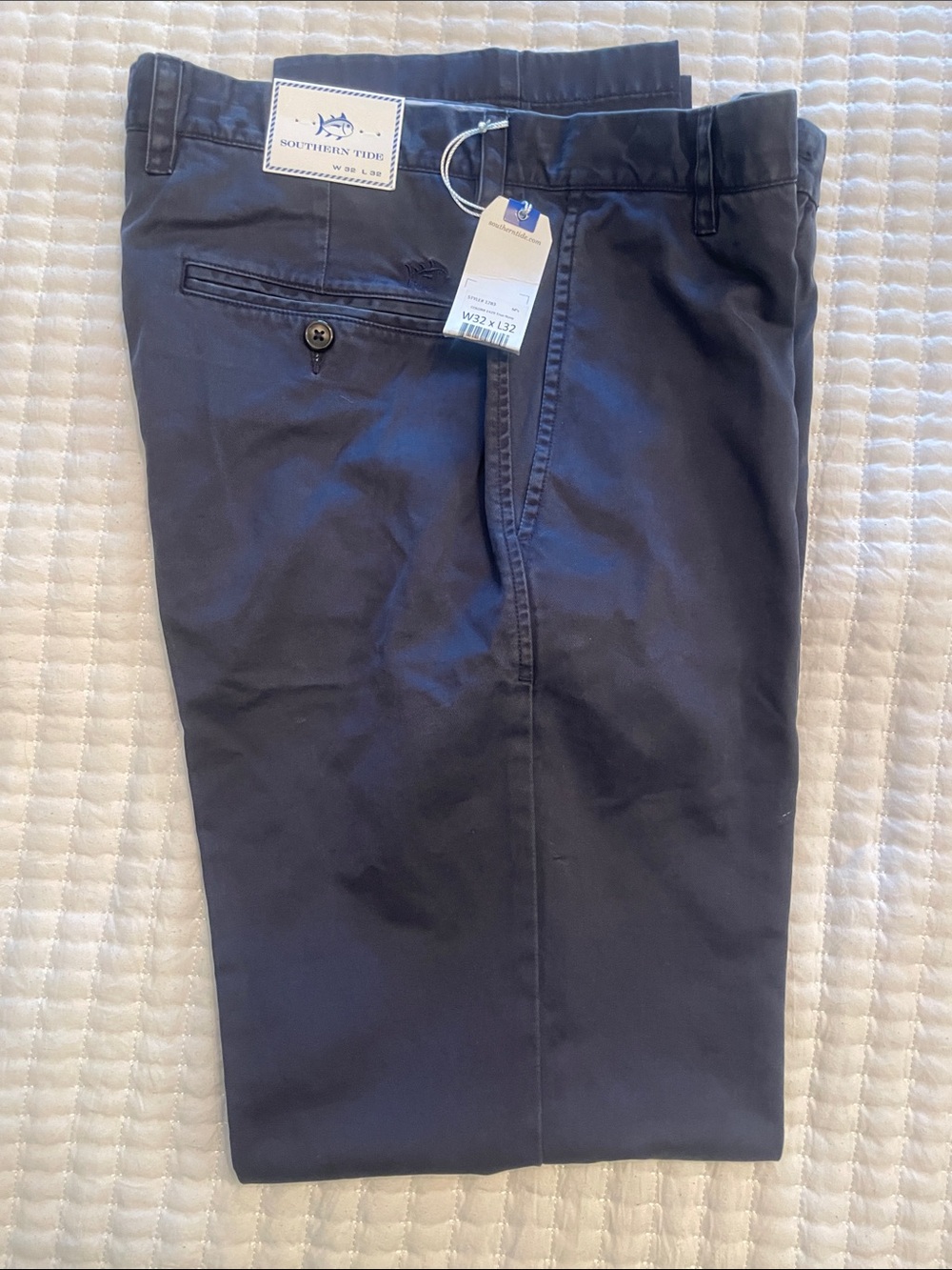 Southern Tide Men's Navy Blue Chino Pants